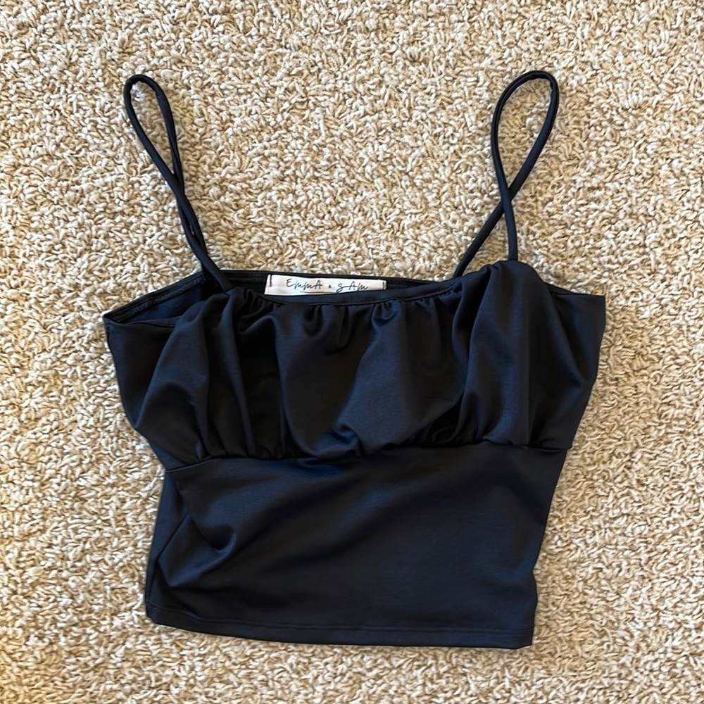 Black Emma & Sam crop top size small